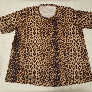 Leopard Scuba Top